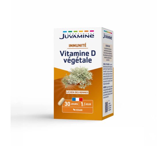 Immunität Vitamin D pflanzlich Juvamine - Packung mit 30 Kapseln - image 1