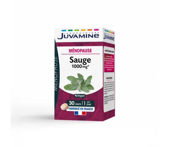 Salbei 1000 mg Juvamine - Packung mit 30 Tabletten - image 1