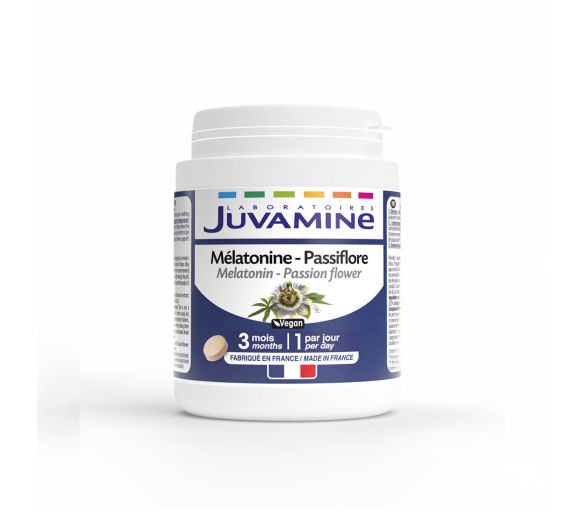 Melatonin Passiflore Juvamine - Packung mit 90 Tabletten - image 1