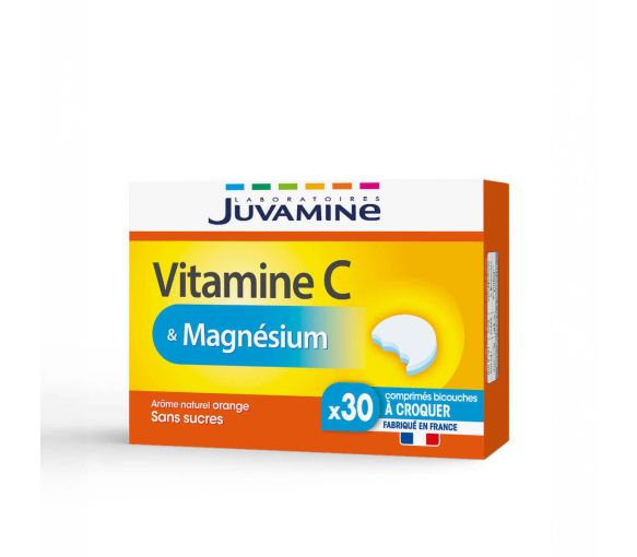 Vitamin C & Magnesium Juvamine - Packung mit 30 Kaudabletten - image 1