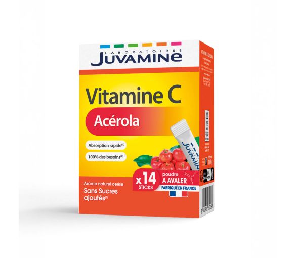 Vitamin C Acerola Juvamine - Packung mit 14 Sticks - image 1