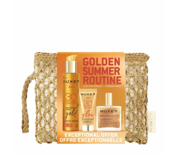 Tasche Golden Summer Routine Nuxe - Tasche mit 3 Produkten