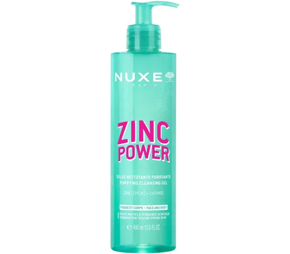 Zinc Power gelée nettoyante purifiante Nuxe - flacon-pompe de 400ml - image 1