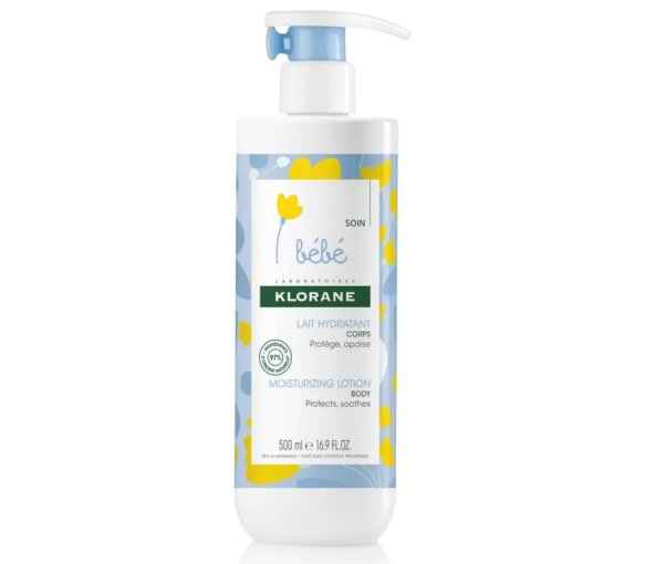 Bébé Feuchtigkeitsmilch Körper Klorane - Pumpflasche 500 ml