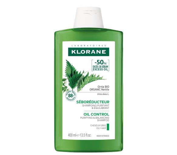Seboregulierendes Shampoo für fettiges Haar mit Bio-Brennnessel Klorane - Flasche mit 400 ml - image 1