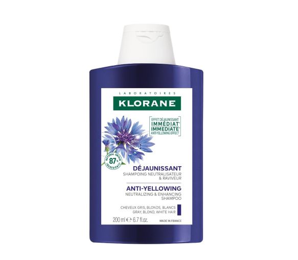 Shampooing gegen Gelbstich mit Bio-Kornblume Klorane - Flasche mit 200 ml - image 1