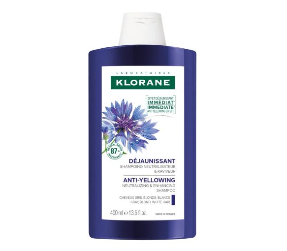 Shampoo gegen Gelbstich Bio-Kornblume Klorane - Tube mit 400 ml - image 1
