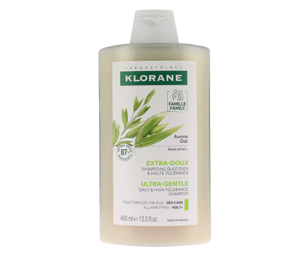 Klorane Extra-sanftes Hafer-Shampoo - 400ml Flasche - image 1
