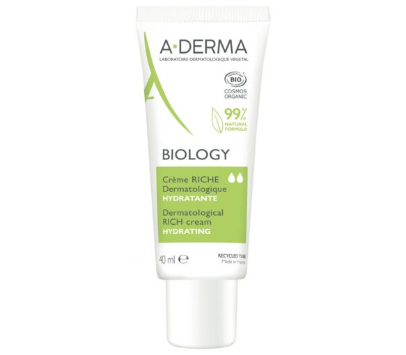 Biologie Bio A-Derma reichhaltige Feuchtigkeitscreme - 40ml Tube - image 1