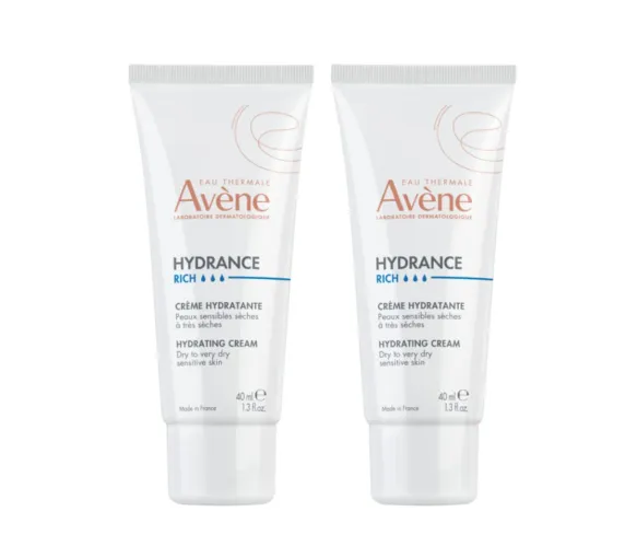 Hydrance reichhaltige Feuchtigkeitscreme Avène - 2er Pack mit 40 ml Tuben