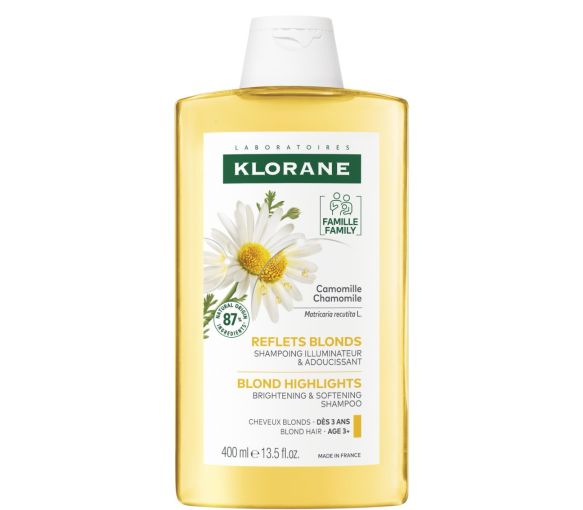 Klorane Kamille aufhellendes und erhellendes Shampoo - 400 ml Flasche - image 1