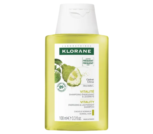 Energie- und Leichtigkeitsshampoo mit Zedrat Klorane - 100ml Flasche