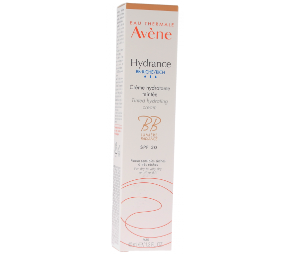 Emulsion Getönte Feuchtigkeitspflege Reichhaltig Hydrance BB Licht Avène - Tube von 40 ml - image 1