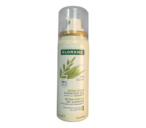 Extra-sanfter Trockenshampoo Klorane - Spray mit 50ml