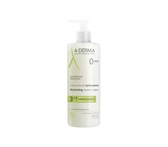 Feuchtigkeitsspendende Duschcreme A-Derma - Pumpflasche 500ml - image 1