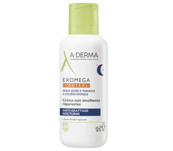 Exomega Control Nachtcreme emollient reparierend A-Derma - Pumpflasche 400ml