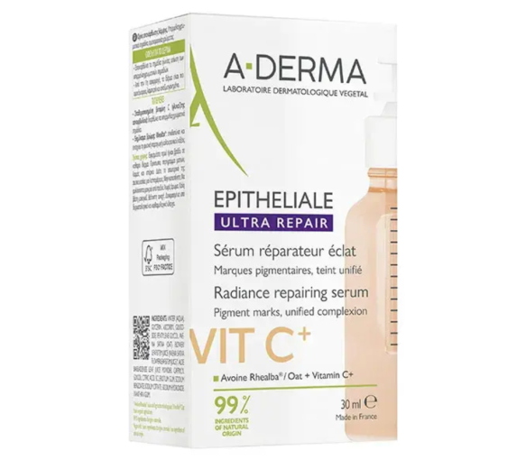Epitheliale ultra repair Serum reparierende Leuchtkraft VitC+ A-Derma - Pipettenflasche mit 30ml - image 1