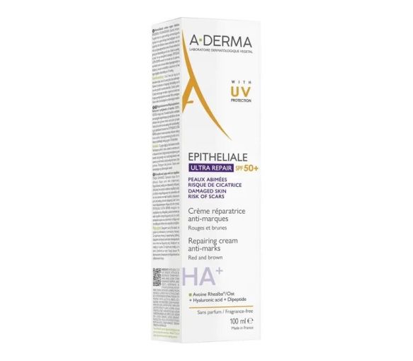 Epitheliale Ultra Reparaturcreme HA+ gegen Marken SPF50+ A-Derma - Tube mit 100ml - image 1