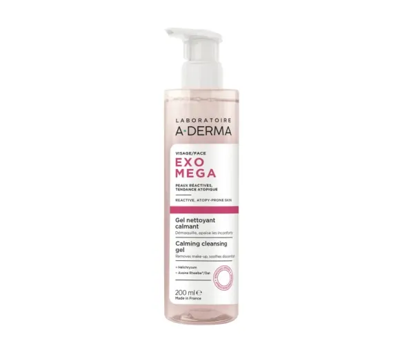 Exomega beruhigende Reinigungsgel A-Derma - Pumpflasche mit 200ml