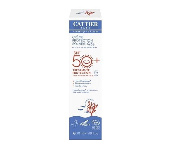 Sonnenschutzcreme Baby SPF50+ Cattier - Pumpflasche mit 50ml