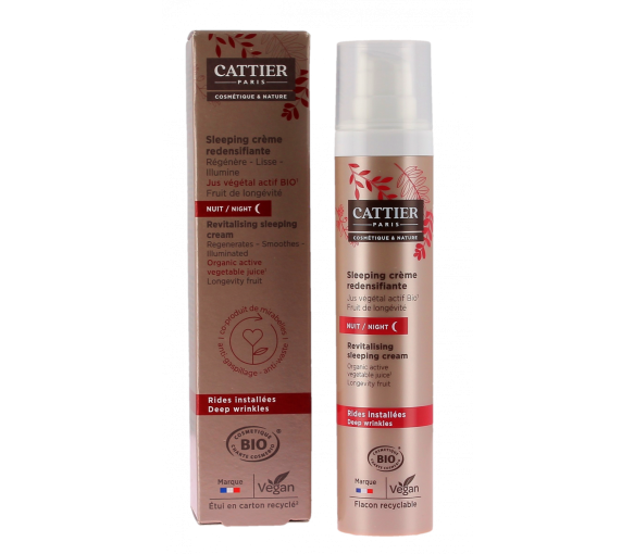 Sleeping Creme Redensifizierend Cattier - Pumpflasche 50ml - image 1