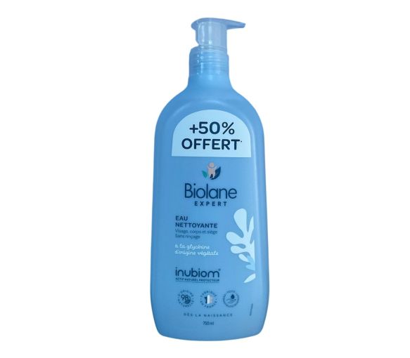 Reinigendes Wasser ohne Abspülen Biolane - Pumpflasche 750ml Sonderangebot - image 1