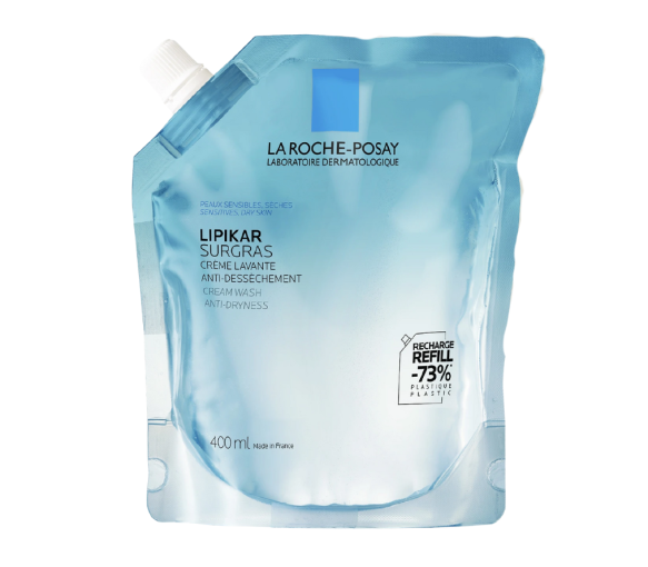 Lipikar rückfettende Waschcreme La Roche-Posay - Öko-Nachfüllung von 400 ml