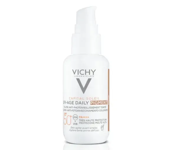 Capital Soleil Fluid UV-Age Daily Getönte Tönung SPF 50+ Vichy - Pumpflasche 40 ml - image 1