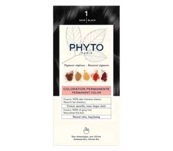 Permanente Haarfärbung mit Pflanzenpigmenten Phyto - 4 Produkte