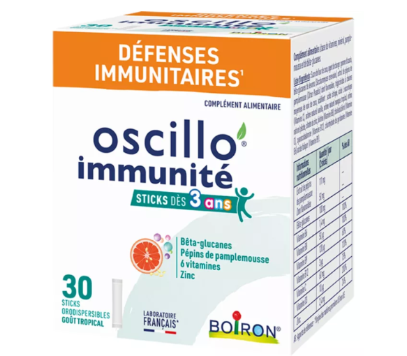 Oscillo Immunität Abwehrkräfte Boiron - Packung mit 30 Sticks