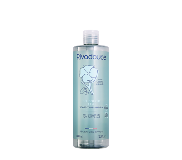 Duschgel 3in1 Baumwolle & Mandel Rivadouce - Flasche mit 400ml - image 1
