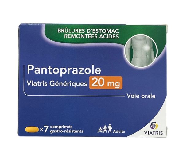 Pantoprazol Viatris Ratschlag 20 mg - Packung mit 7 magensaftresistenten Tabletten - image 1