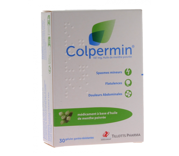 Colpermin 187mg - Packung mit 30 magensaftresistenten Kapseln - image 1
