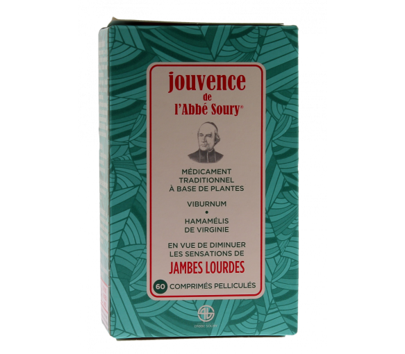 Schwere Beine Jouvence von Abbé Soury - Packung mit 60 filmbeschichteten Tabletten - image 1