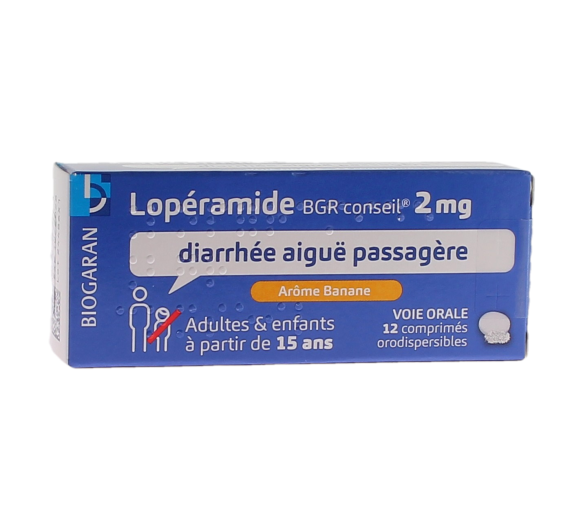 Loperamid 2 mg Biogaran Beratung - Packung mit 12 orodispersiblen Tabletten - image 1