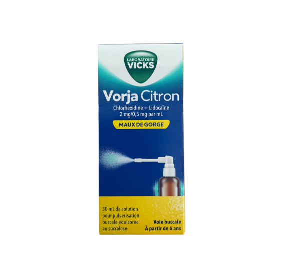 Vorja Citron maux de gorge Vicks - spray de 30ml
