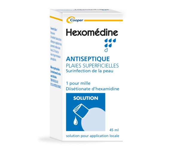 Hexomedine 1/1000 Lösung zur lokalen Anwendung - Flasche mit 45 ml - image 1