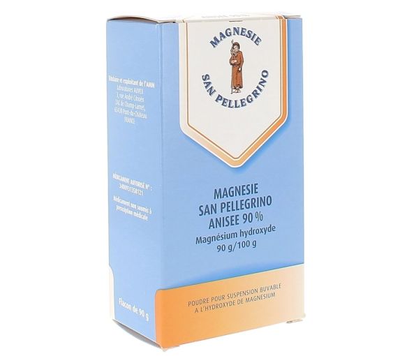 Magnesie San Pellegrino Anis 90% orale Pulver 90g - Flasche mit 90g