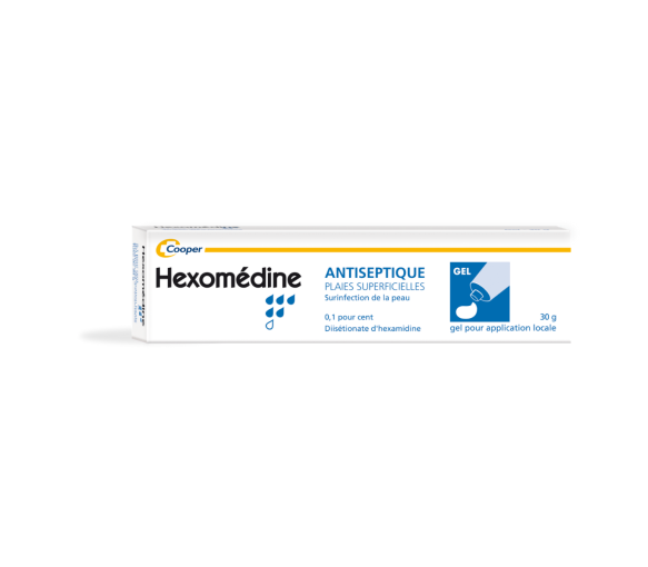 Hexomedine 0,1% Gel zur lokalen Anwendung - Tube mit 30g - image 1