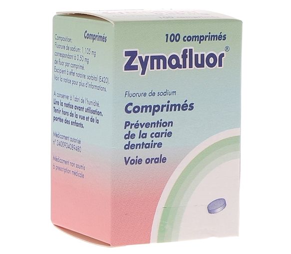 Zymafluor 0,50 mg - Flasche mit 100 Tabletten - image 1