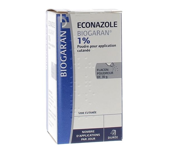 Econazol 1% Biogaran - Flasche mit 30g Pulver