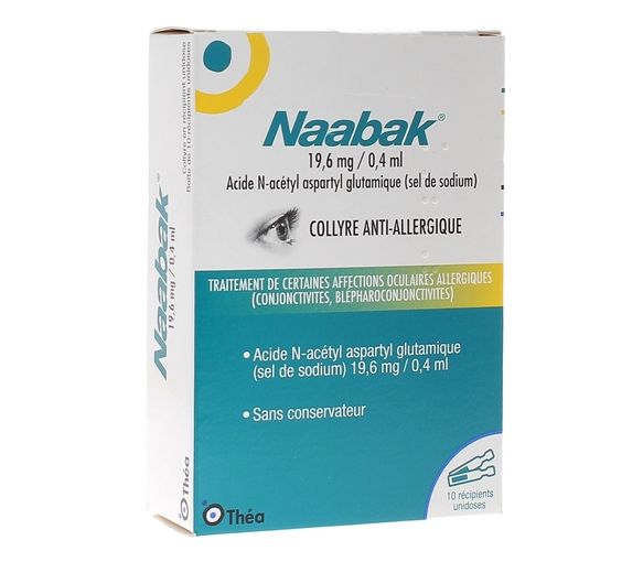 Naabak Augentropfen 19,6 mg/0,4 ml - Packung mit 10 Einzeldosen