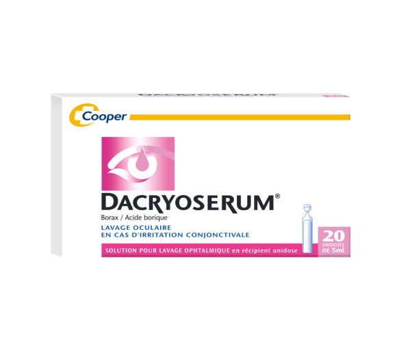 Dacryoserum Lösung für ophthalmische Spülung in Einzeldosisbehältern - Schachtel mit 20 Behältern
