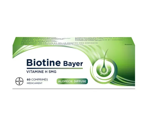 Biotin Bayer 5mg - Packung mit 60 Tabletten - image 1