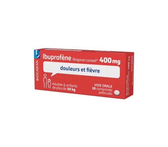 Ibuprofen Biogaran Ratschlag 400mg - 10 filmbeschichtete Tabletten