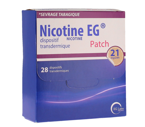 Nikotin EG transdermales Pflaster 21mg/24h - 28 transdermale Pflaster - image 1