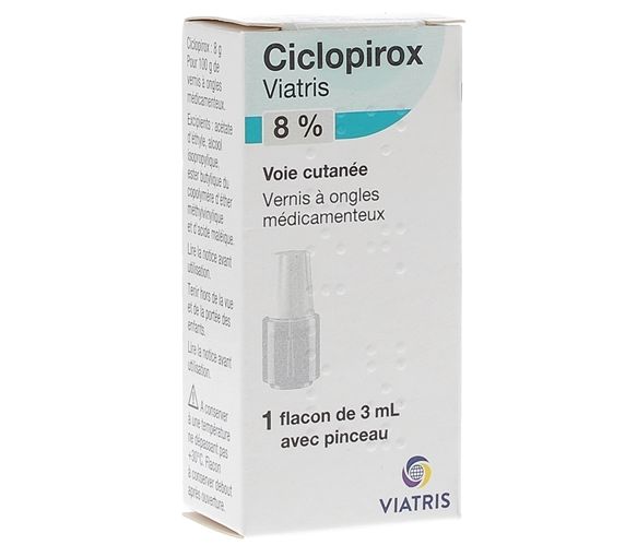 Ciclopirox 8% Nagellack Viatris - Flasche mit 3ml - image 1