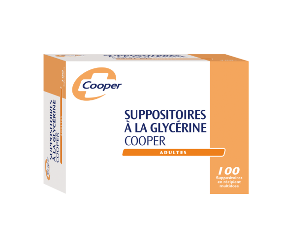 Glycerin-Zäpfchen für Erwachsene Cooper - Packung mit 100 Zäpfchen in Mehrdosenbehälter - image 1