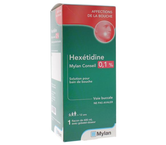 Hexetidin Mundspülung Mylan Conseil - Flasche mit 400 ml - image 1