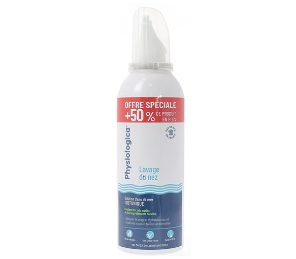 Physiologica Nasenspülung isotonische Meerwasserlösung Spray Gifrer - Spray von 150 ml